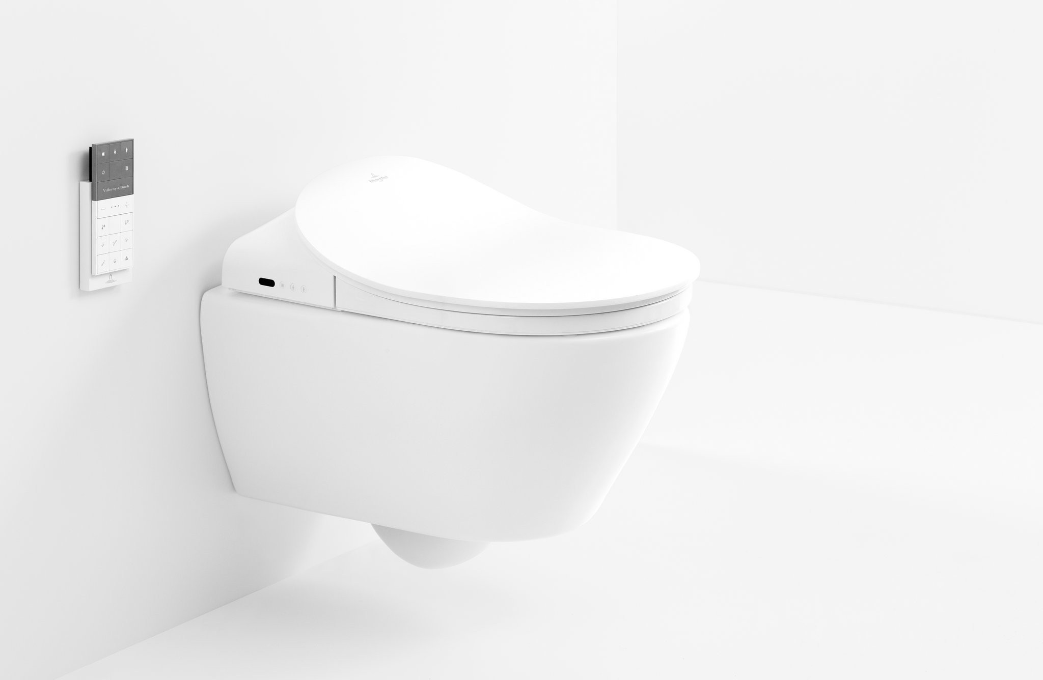 Capac WC electronic, Villeroy&Boch ViClean, functie de spalare, incalzire, V02EL401 - imagine 2